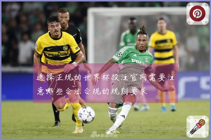 选择正规的世界杯投注官网需要注意哪些合法合规的规则要求